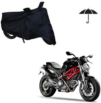 Atulit enterprises Two Wheeler Cover for Ducati(Monster 796 S2R, Black)