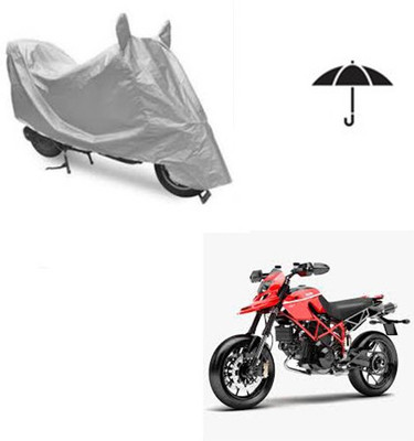 RPSENTTERPR Waterproof Two Wheeler Cover for Ducati(Hypermotard, Silver)