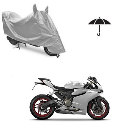 Atulit enterprises Two Wheeler Cover for Ducati(899 Panigale, Silver)