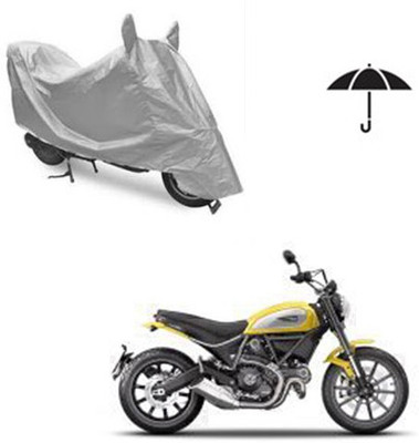 Atulit enterprises Two Wheeler Cover for Ducati(Scrambler, Silver)