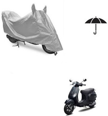 Atulit enterprises Two Wheeler Cover for Piaggio(Vespa LX, Silver)