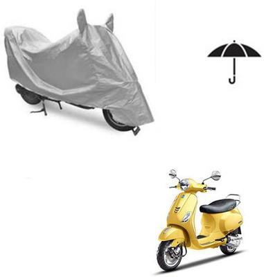 SRENTERPRISES Two Wheeler Cover for Piaggio(Vespa SXL, Silver)