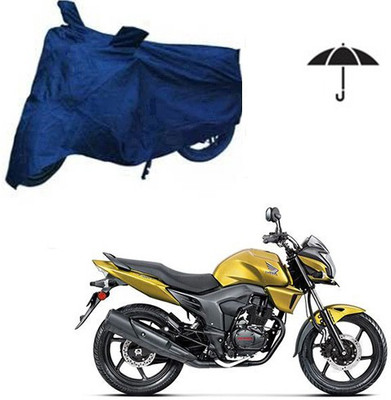 RPSENTTERPR Waterproof Two Wheeler Cover for Honda(CB Trigger, Blue)