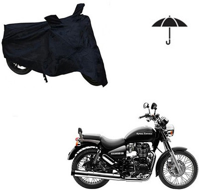 Atulit enterprises Two Wheeler Cover for Royal Enfield(Thunderbird 500, Black)