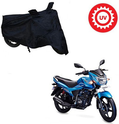 Atulit enterprises Two Wheeler Cover for TVS(Victor New, Black)