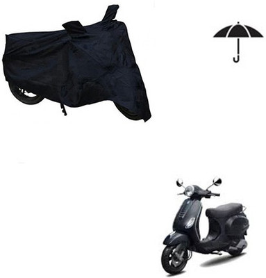 Atulit enterprises Two Wheeler Cover for Piaggio(Vespa LX, Black)