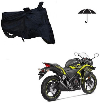 RPSENTTERPR Waterproof Two Wheeler Cover for Honda(CBR 250R, Black)