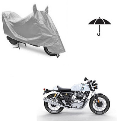 Atulit enterprises Two Wheeler Cover for Royal Enfield(Continental GT, Silver)