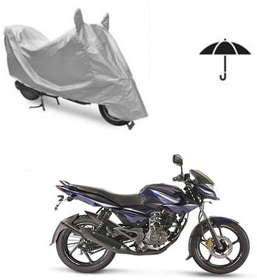 Atulit enterprises Two Wheeler Cover for Bajaj(Pulsar 135 LS DTS-i, Silver)