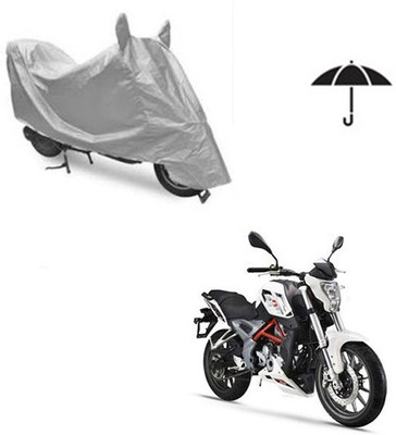 Atulit enterprises Two Wheeler Cover for DSK Benelli(TNT 25, Silver)