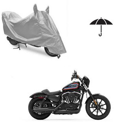 Atulit enterprises Two Wheeler Cover for Harley Davidson(XL 1200, Silver)
