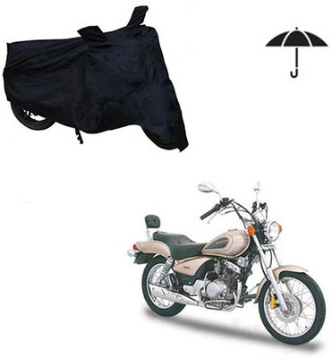 SRENTERPRISES Two Wheeler Cover for Yamaha(Enticer, Black)