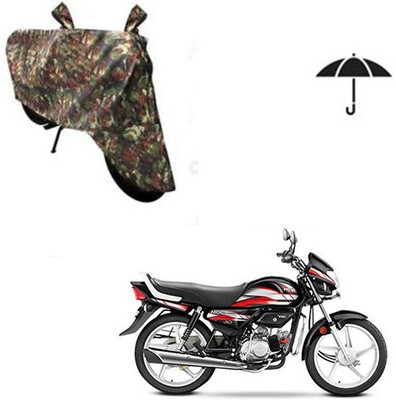 SRENTERPRISES Two Wheeler Cover for Hero(CD deluxe, Multicolor)