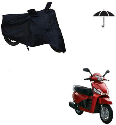 Atulit enterprises Two Wheeler Cover for Mahindra(Gusto, Black)