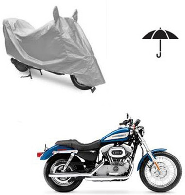 Atulit enterprises Two Wheeler Cover for Harley Davidson(XL 883, Silver)