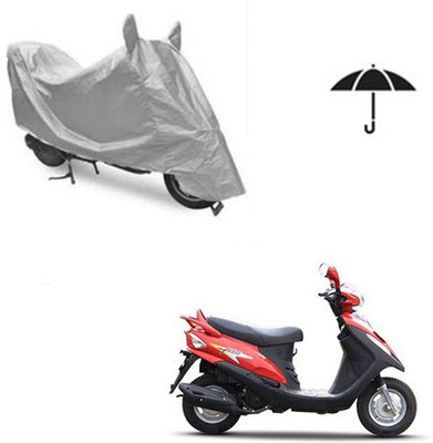 Atulit enterprises Two Wheeler Cover for Mahindra(Flyte, Silver)