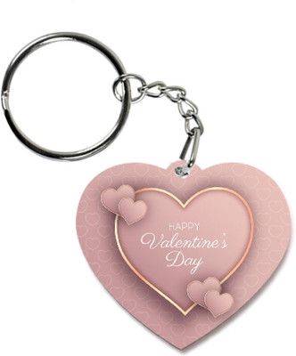 COLOR YARD best happy valentines day gift with realistic hearts design on Key Chain