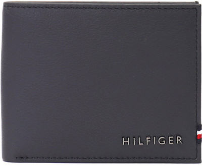 TOMMY HILFIGER Men Grey Genuine Leather Wallet(8 Card Slots)