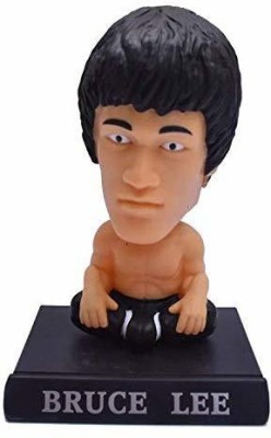 Daiyamondo Bruce Lee Action Figure Bobble Head for Car Dashboard Office Workstation Desk Table Top Action Figure Gift for Kids Children Friends Quirky Gifts for Car Decoration(Multicolor)