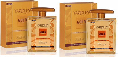 YARDLEY after shaving lotion 100 ml each with alovera(200 ml)
