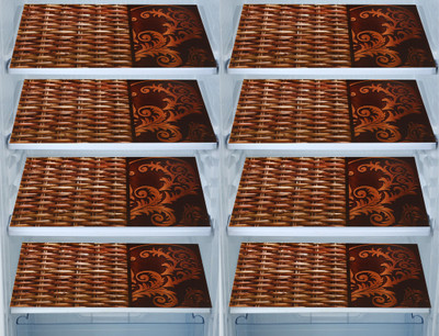 E-Retailer Fridge Mat(Width: 29 cm, Brown)