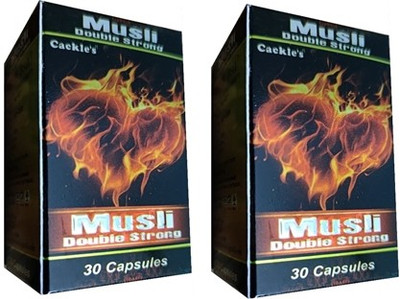 Cackle's Musli Double Strong Capsule, Pack of 2 x 30 = 60 Capsules(60 Capsules)