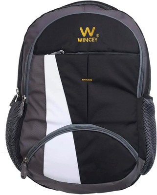 Wincey W_WINCEY16 inch Expandable Laptop Backpack RAINCOVER (Black) 36 L Laptop Backpack(White, Black)
