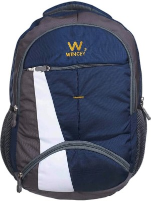Wincey W_WINCEY15.6 inch Expandable Laptop Backpack RAINCOVER (NAVY BLUE)WINCEY_BRAND 36 L Laptop Backpack(White, Blue)
