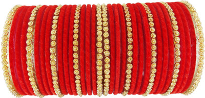 Funku Fashion Glass Bangle Set(Pack of 34)