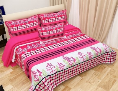 OSM 170 TC Microfiber Double Printed Flat Bedsheet(Pack of 1, Multicolor)