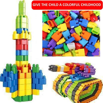 SPKART Smart Activity Fun and Learning Train Block Multi Color Building Bricks & Blocks(Multicolor)