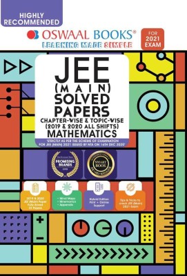 Oswaal JEE Main Solved Papers Chapterwise & Topicwise (2019 & 2020 All shifts 32 Papers) Mathematics Book (For 2021 Exam)(Paperback, Oswaal Editorial Board)