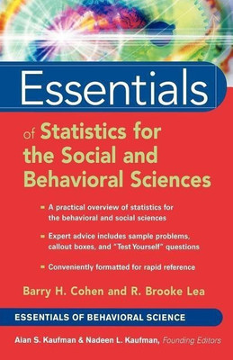 Essentials of Statistics for the Social and Behavioral Sciences(English, Paperback, Cohen Barry H.)