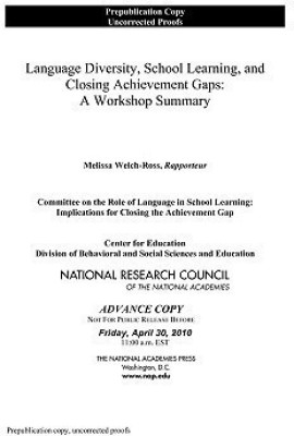 Language Diversity, School Learning, and Closing Achievement Gaps(English, Paperback, National Research Council)