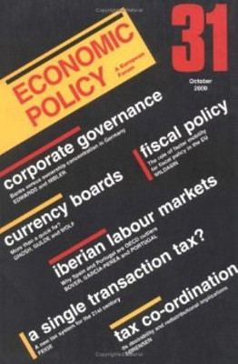 Economic Policy 31(English, Paperback, unknown)