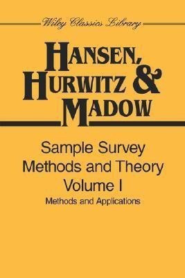 Sample Survey Methods and Theory, Volume 1(English, Paperback, Hansen Morris H.)