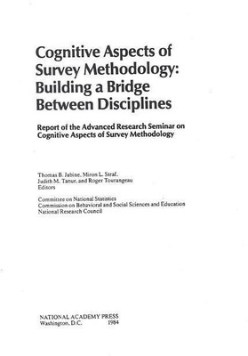 Cognitive Aspects of Survey Methodology(English, Paperback, National Research Council)