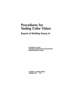 Procedures for Testing Color Vision(English, Paperback, National Research Council)