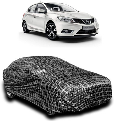 APNEK Car Cover For Nissan Pulsar (With Mirror Pockets)(Silver, Black)