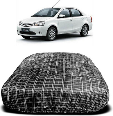 APNEK Car Cover For Toyota Etios Cross (With Mirror Pockets)(Multicolor)