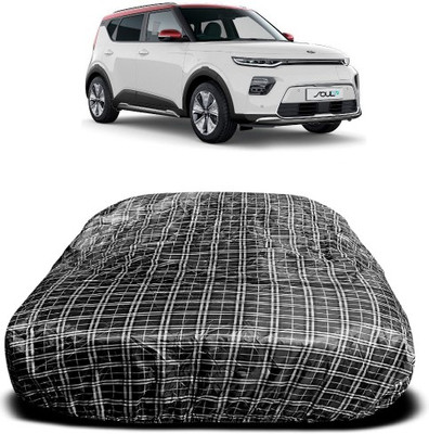 APNEK Car Cover For Kia Soul (With Mirror Pockets)(White, Black)