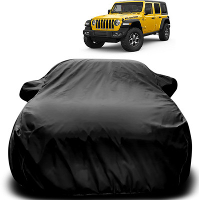 Purpleheart Car Cover For Jeep Wrangler (With Mirror Pockets)(Black)