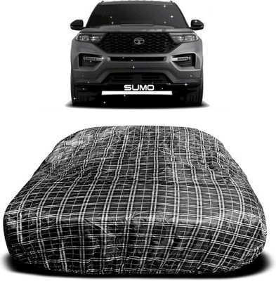 APNEK Car Cover For Tata Sumo (With Mirror Pockets)(White, Black)
