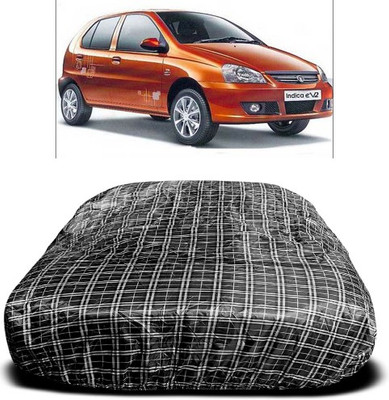 APNEK Car Cover For Tata Indica V2 (With Mirror Pockets)(Multicolor)