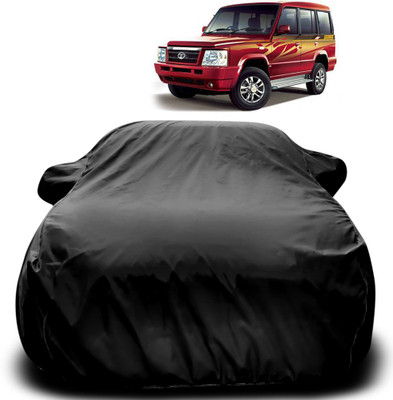 Purpleheart Car Cover For Tata Sumo Gold (With Mirror Pockets)(Black)