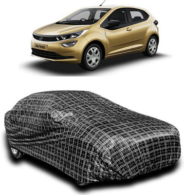 APNEK Car Cover For Tata Altroz EV (With Mirror Pockets)(Silver, Black)