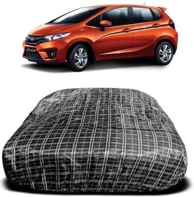 NUMBOR ONE Car Cover For Honda Jazz (With Mirror Pockets)(Multicolor)