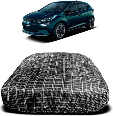 APNEK Car Cover For Tata Altroz (With Mirror Pockets)(White, Black)