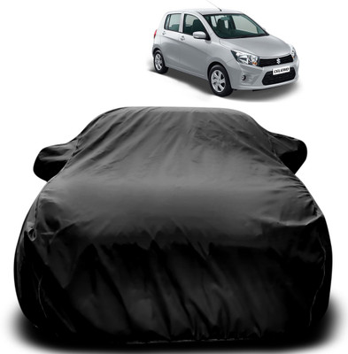 Purpleheart Car Cover For Maruti Suzuki Celerio (With Mirror Pockets)(Black)