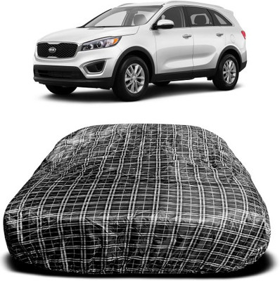 APNEK Car Cover For Kia Sorento (With Mirror Pockets)(White, Black)